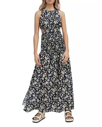 Significant Other Philippa Cutout Maxi Dress In Midnight Daisy