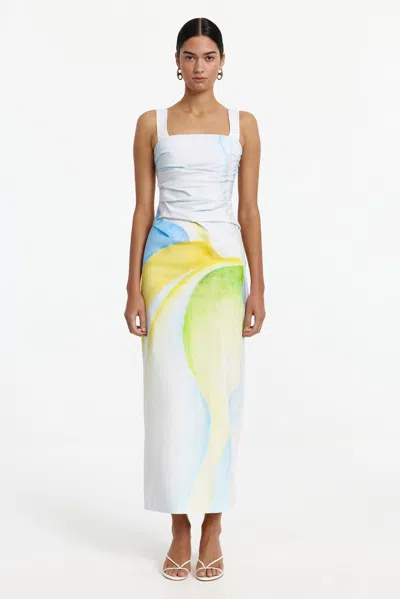 Significant Other Phoebe Dress Seaglass Print In Multi