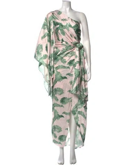 Pre-owned Significant Other Printed Long Dress W/ Tags In Pink