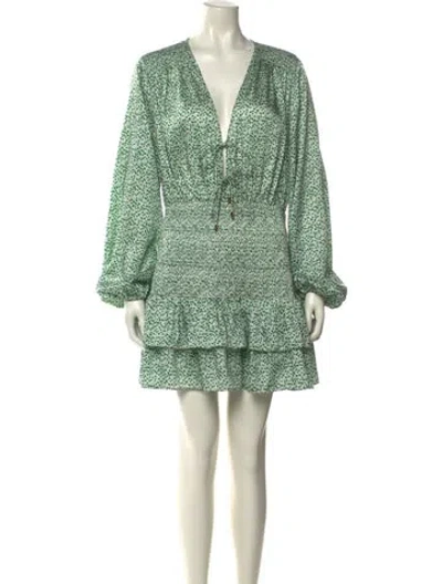 Pre-owned Significant Other Printed Mini Dress In Multi