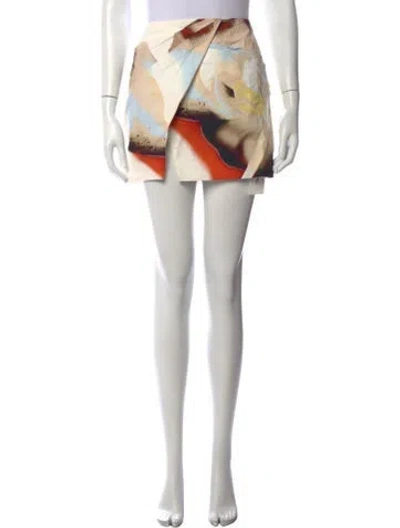 Pre-owned Significant Other Printed Mini Skirt In Multicolor