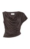 SIGNIFICANT OTHER PRIYA DRAPED CREPE TOP