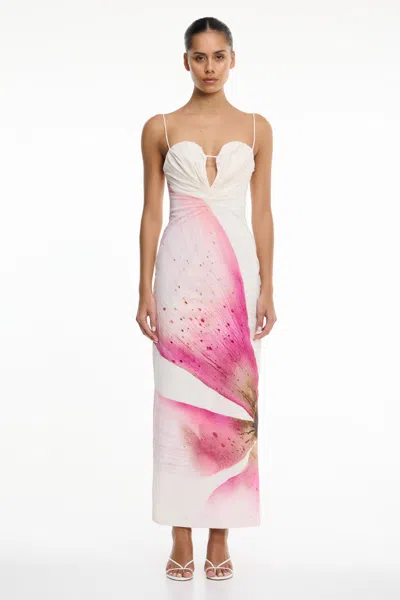 Significant Other Quentin Maxi Dress Petal Garden In White