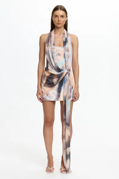 Significant Other Robin Drape Dress In Neutral