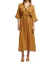 Significant Other Rose Midi Dress In Copper In Multi