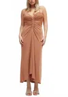Significant Other Rosie Midi Dress In Caramel In Brown