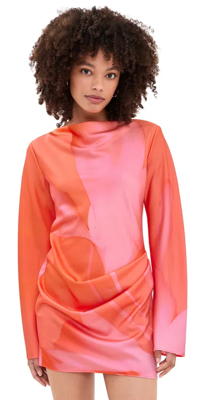Significant Other Rumer Mini Dress Mimosa Floral In Orange