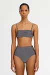 Significant Other Samantha Bandeau Top In Gray