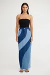Significant Other Sasika Maxi Skirt In Indigo In Blue