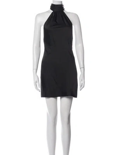 Pre-owned Significant Other Satin Mini Dress In Blue