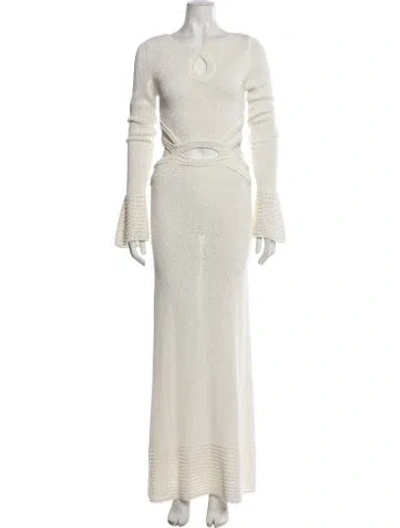 Pre-owned Significant Other Scoop Neck Long Dress In Neutral