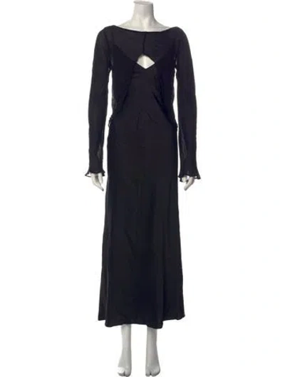 Pre-owned Significant Other Scoop Neck Long Dress W/ Tags In Black