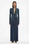 Significant Other Selena Long Sleeve Gown In Blue