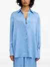 Significant Other Selene Crinkled Shirt In Blue