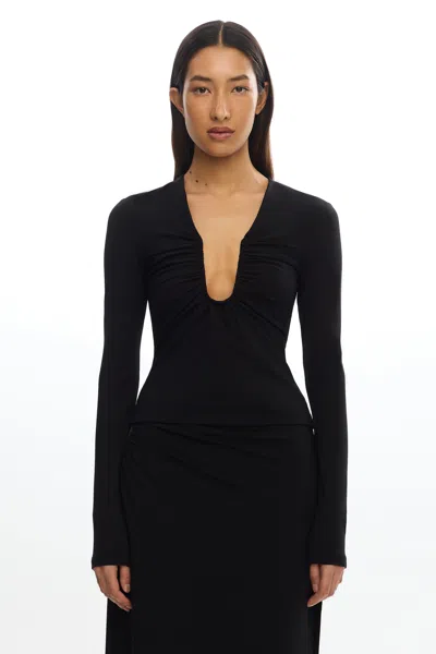 Significant Other Shelby Long Sleeve Top In Black