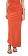 Significant Other Shelby Maxi Skirt Rust In Orange