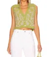 Significant Other Simone Knit Top In Green In Green