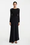 Significant Other Sofiya Long Sleeve Maxi Dress In Black