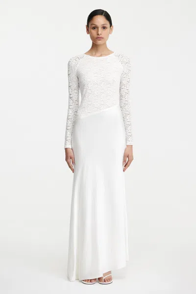 Significant Other Sofiya Long Sleeve Maxi Dress In White