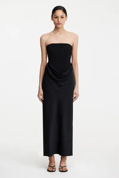 Significant Other Sofiya Strapless Maxi Dress In Black