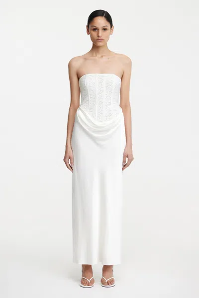 Significant Other Sofiya Strapless Maxi Dress In White