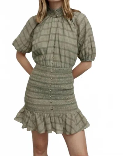 Significant Other Sophie Mini Dress In Fern In Green