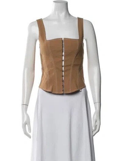 Pre-owned Significant Other Square Neckline Sleeveless Top W/ Tags In White