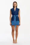 Significant Other Stevi Mini Dress In Blue