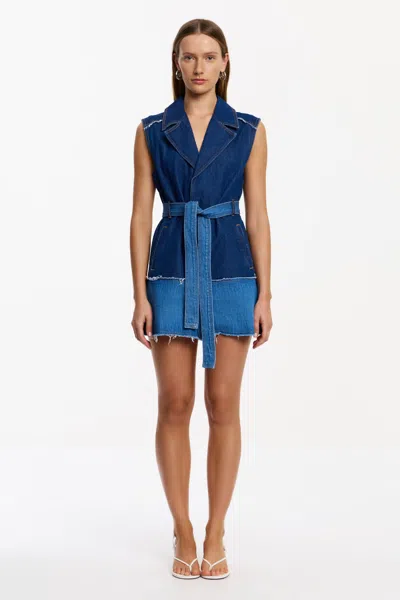 Significant Other Stevi Mini Dress In Blue