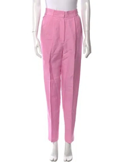 Pre-owned Significant Other Straight Leg Pants In Pink