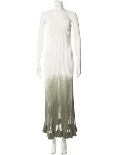 Pre-owned Significant Other Strapless Long Dress In Neutral