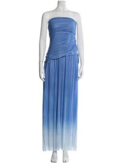 Pre-owned Significant Other Strapless Long Dress W/ Tags In Blue