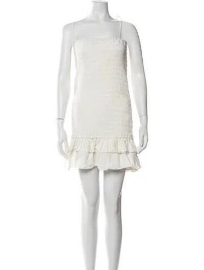 Pre-owned Significant Other Strapless Mini Dress W/ Tags In Neutrals