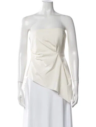 Pre-owned Significant Other Strapless Top In Neutral