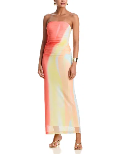 Significant Other Sura Strapless Dress In Orange