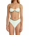 Significant Other Sutton Bikini Top In Honeydew In Green