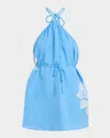 Significant Other Tammy Halter Mini Dress In Blue