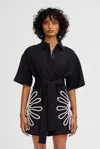 Significant Other Tara Shirt Dress In Black
