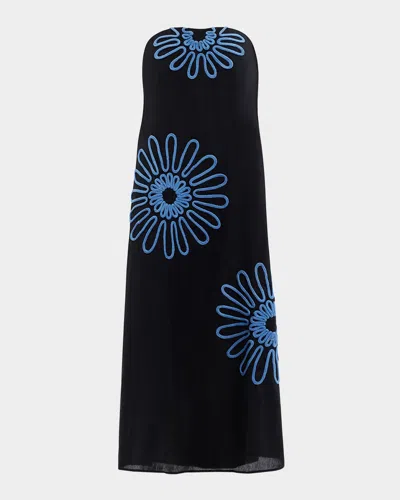 Significant Other Tara Strapless Maxi Dress In Blue