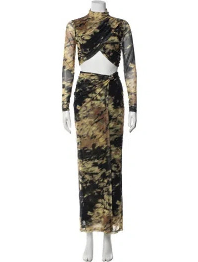 Pre-owned Significant Other Tie-dye Print Skirt Set In Multi