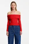 Significant Other Tillie Long Sleeve Top In Red