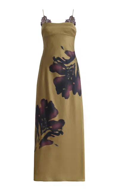 Significant Other Tily Crepe Maxi Dress In Green