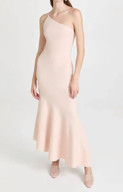 Significant Other Tori One Shoulder Dress In Blush In Gold