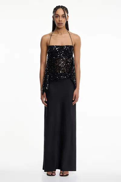 Significant Other Tula Bias Skirt In Black