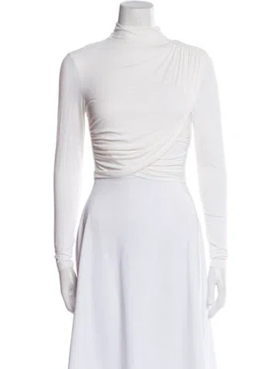 Pre-owned Significant Other Turtleneck Sleeveless Crop Top In Blue