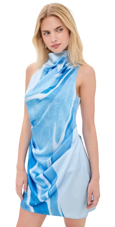 Significant Other Veronica Mini Dress Mistelle Print In Blue
