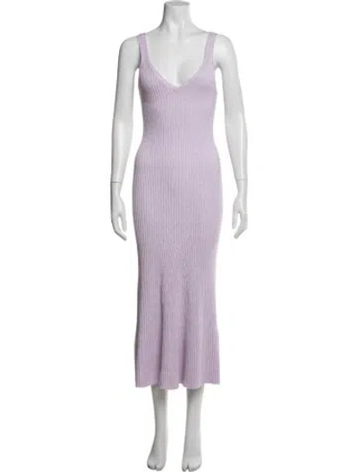 Pre-owned Significant Other V-neck Midi Length Dress W/ Tags In Purple