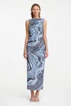 Significant Other Whitney Midi Dress In Blue