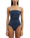 Significant Other Wilow Maillot One Piece Swimsuit In Blue