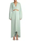 Significant Other Women's Akila Plissé Cut-out Maxi Dress In Honeydew